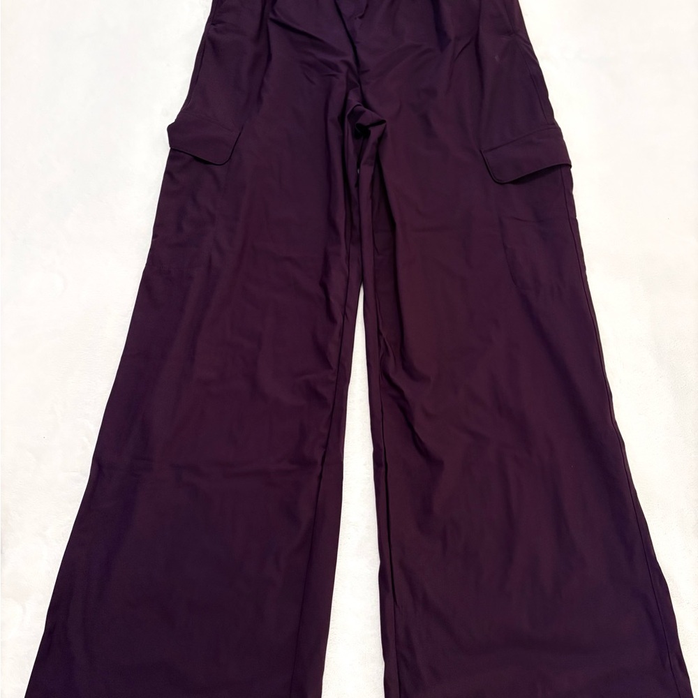 Old Navy Women's Dark Purple Wide-Leg Pants